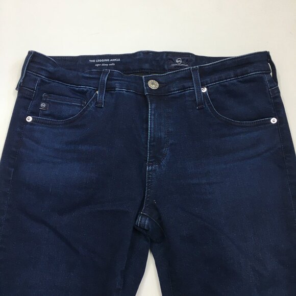 ADRIANO GOLDSCHMIED 5 Pocket Dark Wash The Legging Super Skinny Ankle Jeans - Picture 5 of 12